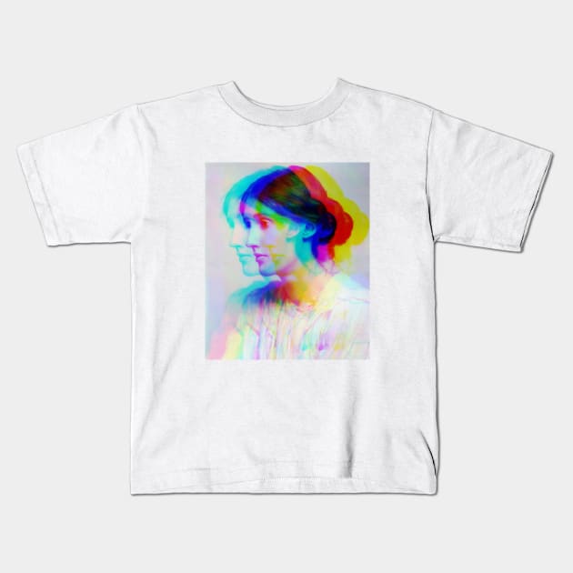Virginia Woolf retro Kids T-Shirt by artbleed